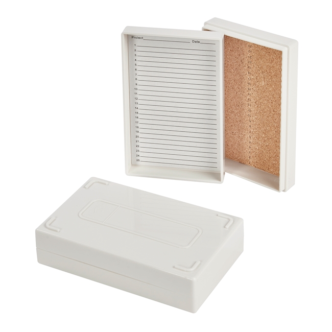 Slide box PS 50 place, foam, red